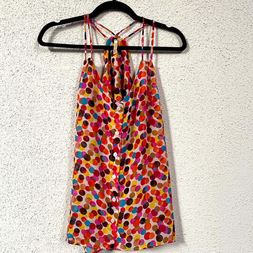 BJEWEL skittles multicolored tank top